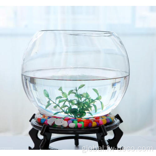 Glass Fish Bowl wholesale clear large small round glass fish bowl Manufactory